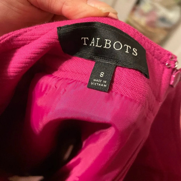 TALBOTS HOT PINK SKIRT - Picture 3 of 5